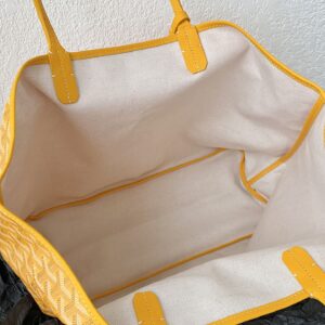 Goyard Yellow Goyardine Canvas & Chevroches Calfskin Saint Louis PM Tote