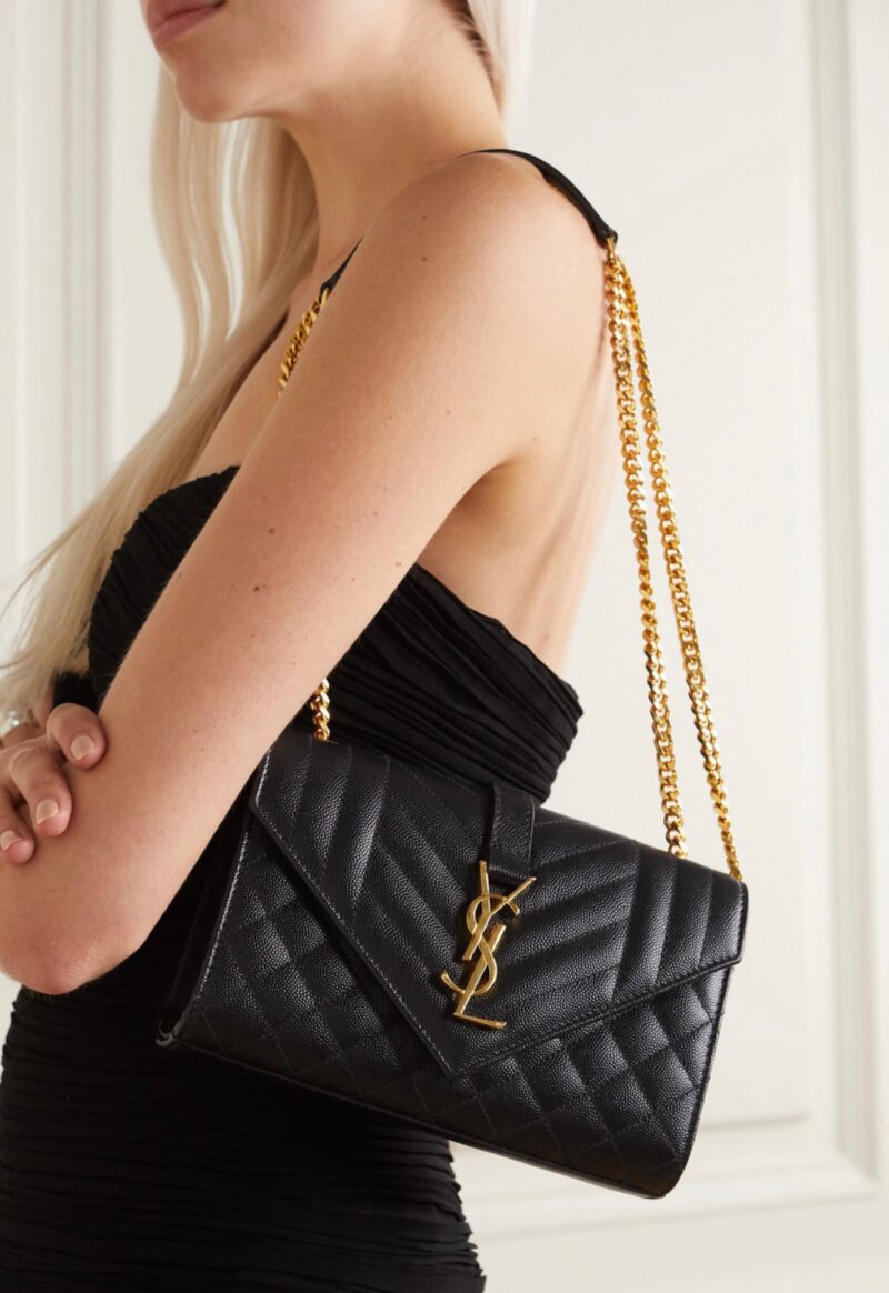 Saint Laurent Envelope Bag Small Black
