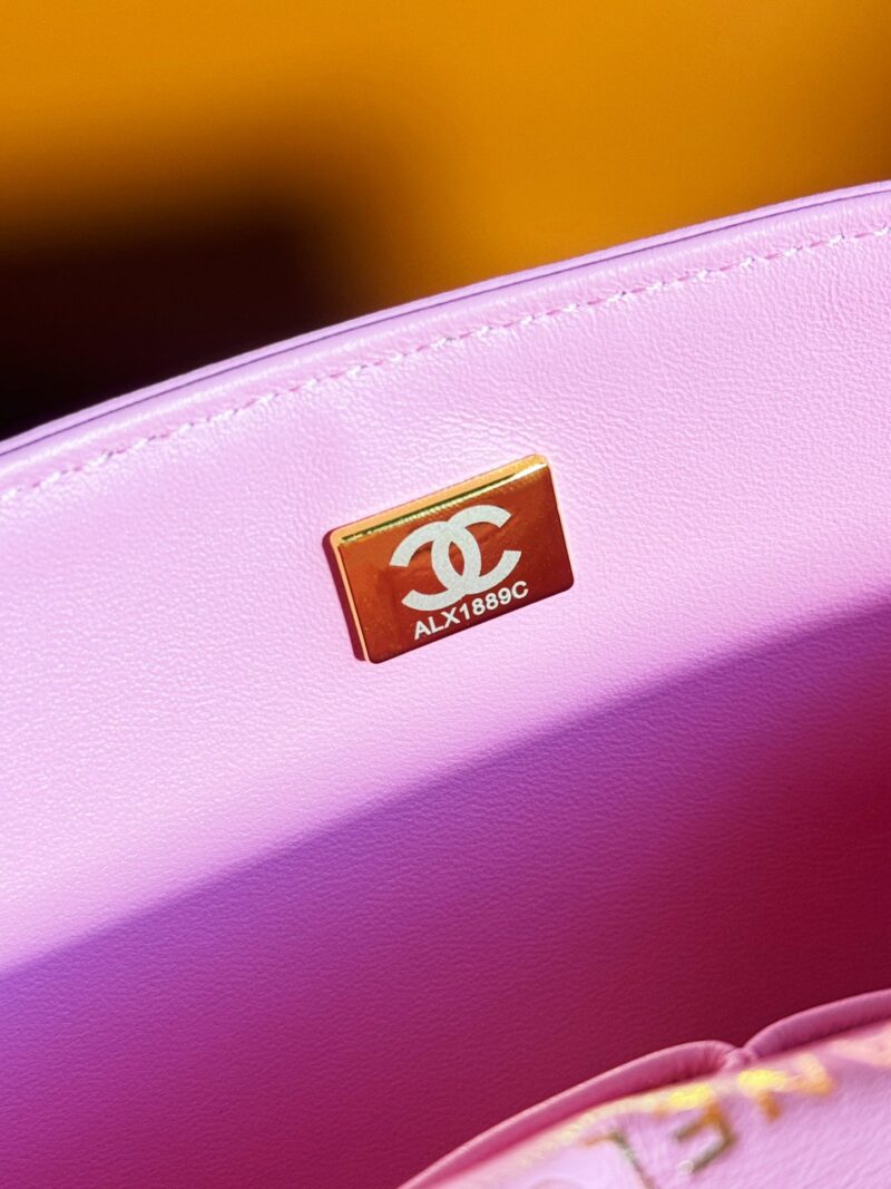 Chanel Mini Rectangular Flap Bag Pink, White and Black