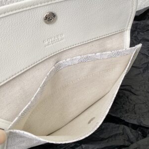 Goyard White Goyardine Canvas & Chevroches Calfskin Saint Louis PM Tote