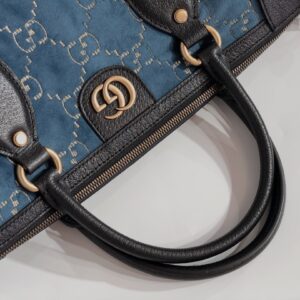 GUCCI Velvet GG Monogram Textured Calfskin