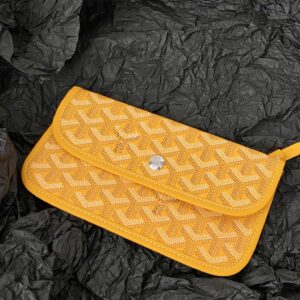 Goyard Yellow Goyardine Canvas & Chevroches Calfskin Saint Louis PM Tote