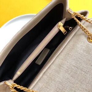 Saint Laurent Beige Suede Y Quilted Monogram