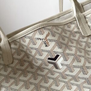 GOYARD Goyardine Saint Louis Claire Voie GM White Yellow