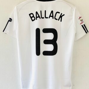 9B31C583-6FDF-4B58-BB0D-4DDA2AE41976 Honor Germany’s Midfield General with the 2008-09 Home Jersey – Ballack Edition