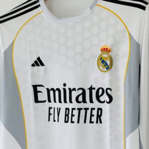 9C4B8B8A-EAD4-423C-A2AF-C71BF6911CE3 Pure Class – 2025 Real Madrid Home Jersey Full sleeve edition