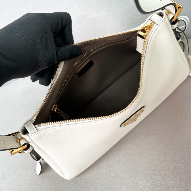 Prada Medium Aimée Shoulder Bag | White