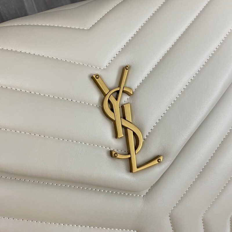 SAINT LAURENT SM LOULOU MONOGRAM QUILTED LEATHER BAG