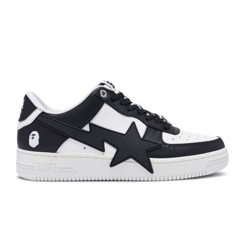 A-BATHING-APE-STA-OS-BLACKWHITE-1K30191306-BLK-1 A Bathing Ape Bape Sta OS