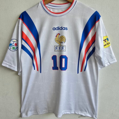 1996-97 France Away Jersey five sleeve zidane edition