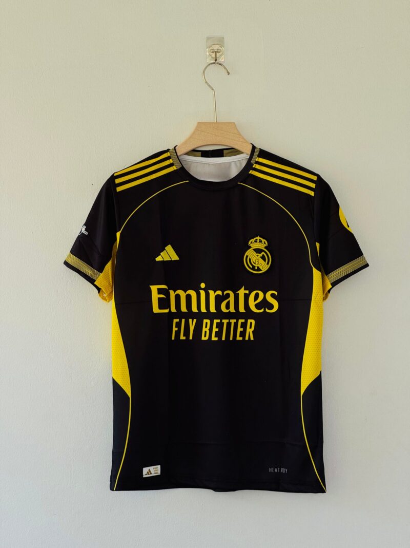 Black. Yellow. Bravo Blanco. – Real Madrid 2025/26 Special Edition Jersey