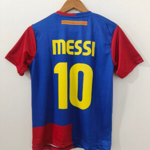 2009 Barcelona Home Jersey - Messi Edition embroidery