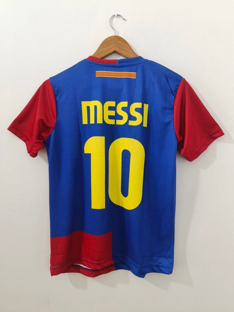 2009 Barcelona Home Jersey - Messi Edition embroidery