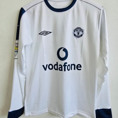 B08B0FD5-5356-4072-B90E-B7E328B5B189 Precision in White – 2000-01 Manchester United Away Jersey – David Beckham Edition
