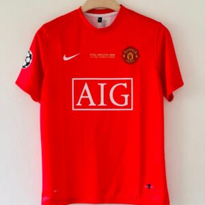 Manchester United Home Jersey 2007-08  - Ronaldo Edition with Embroidered Design