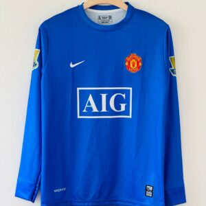 2008-09 Manchester United Away Jersey – Cristiano Ronaldo Edition Full sleeves embroidery (blue)