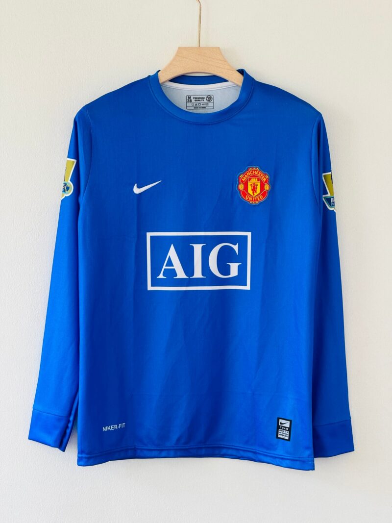 2008-09 Manchester United Away Jersey – Cristiano Ronaldo Edition Full sleeves embroidery (blue)