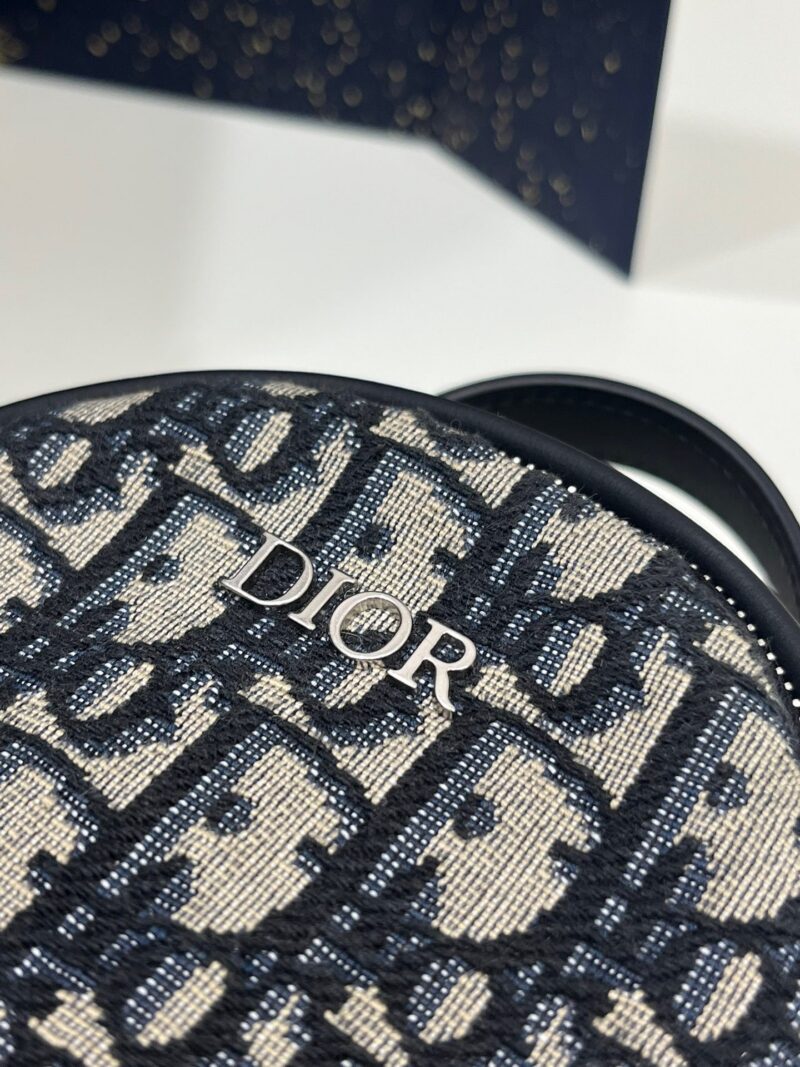 Dior Mini High-End Bag – Oblique Pattern Fabric (24x10x16cm)