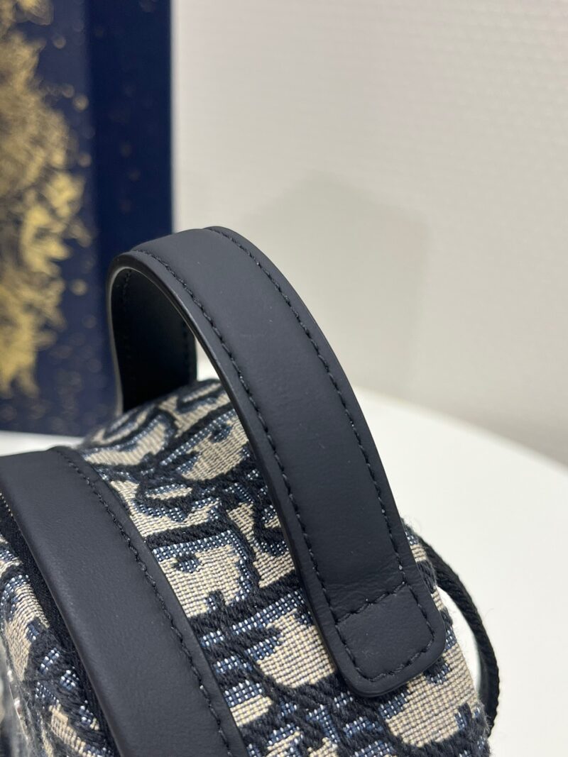 Dior Mini High-End Bag – Oblique Pattern Fabric (24x10x16cm)