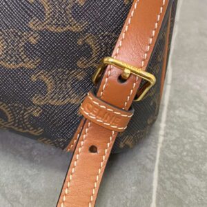 Celine Folco Backpack Mixed Pattern Brown 17x20x10cm