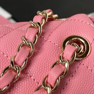 Chanel Backpack Duma Mini Replica 11 Pink Lock Gold 21.5×19.5x12cm