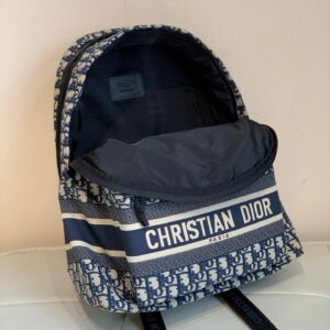 Christian Dior Super Backpack Canvas Embroidered Pattern 42x33x15cm