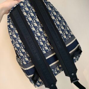 Christian Dior Super Backpack Canvas Embroidered Pattern 42x33x15cm