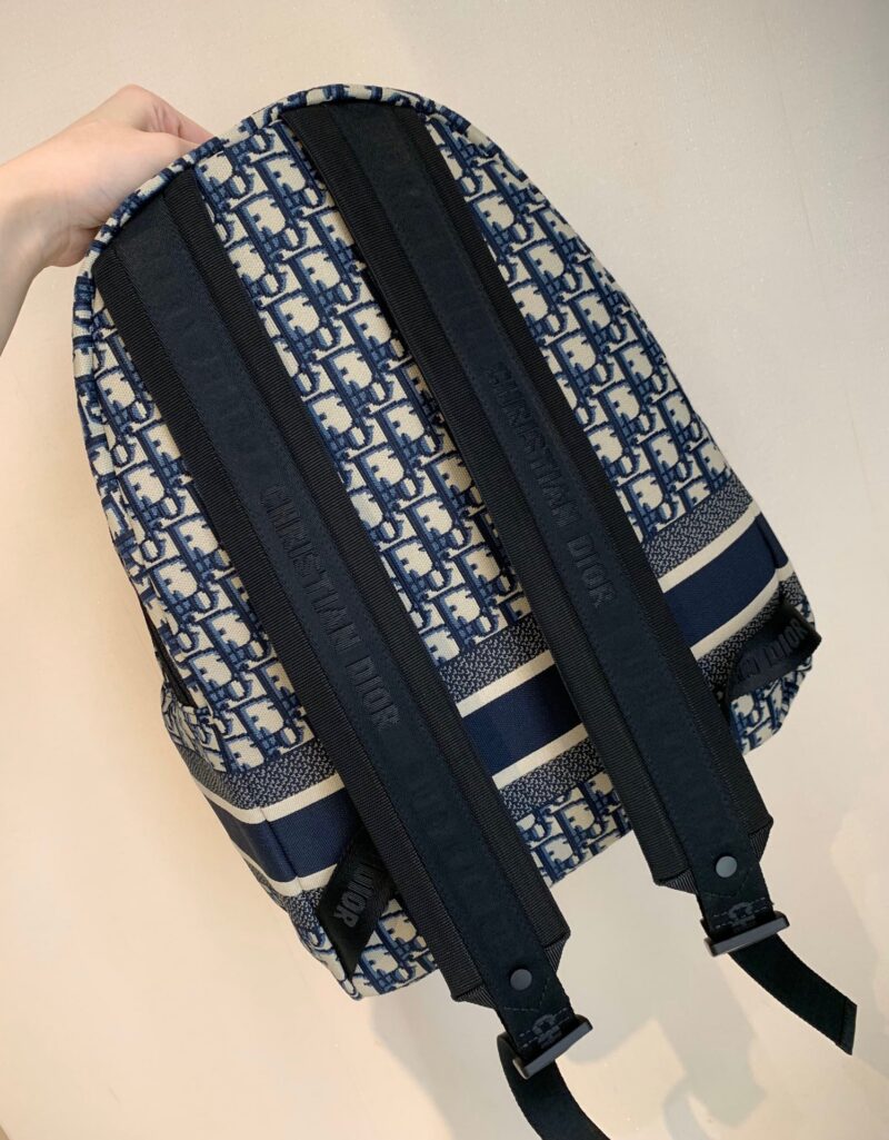 Christian Dior Super Backpack Canvas Embroidered Pattern 42x33x15cm