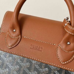 Goyard Mini Backpack Brown Super Quality Monogram Pattern Size 23x19cm