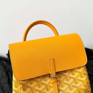 Goyard Mini Backpack Yellow Monogram Pattern 23x19cm