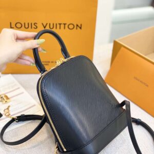 Louis Vuitton LV Alma Backpack Woman’s Black 15x20x10cm