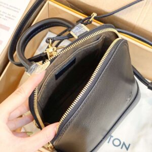 Louis Vuitton LV Alma Backpack Woman’s Black 15x20x10cm