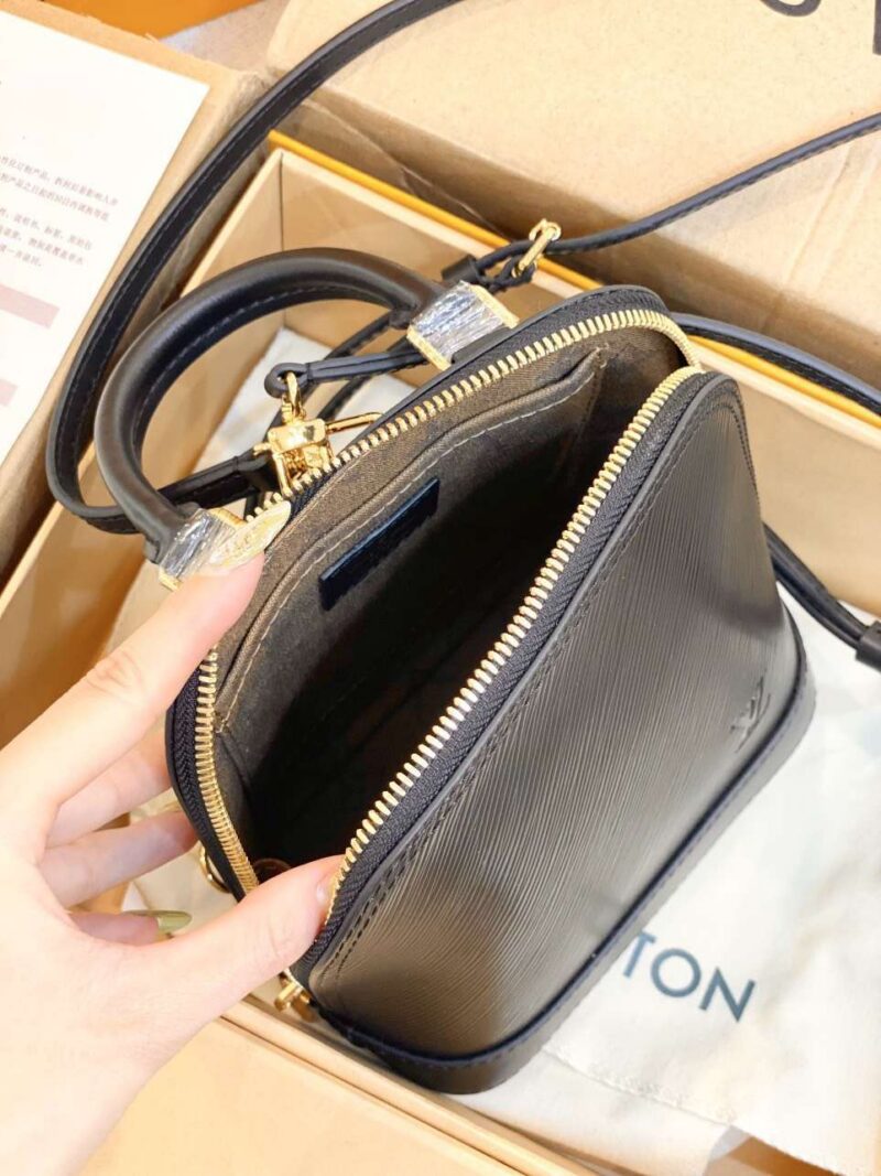 Louis Vuitton LV Alma Backpack Woman’s Black 15x20x10cm