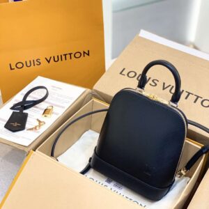 Louis Vuitton LV Alma Backpack Woman’s Black 15x20x10cm
