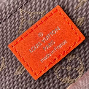 Louis Vuitton LV Alma Like Auth Backpack Orange Lock Silver 15x20x10cm