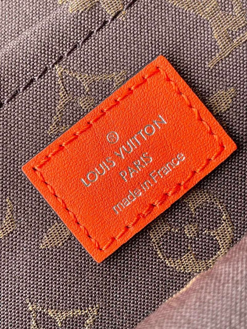 Louis Vuitton LV Alma Like Auth Backpack Orange Lock Silver 15x20x10cm