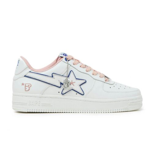 Bape-Sta-BAPY-White-Pink-REps-BPYSNSN0061C-1 A Bathing Ape Bape Sta