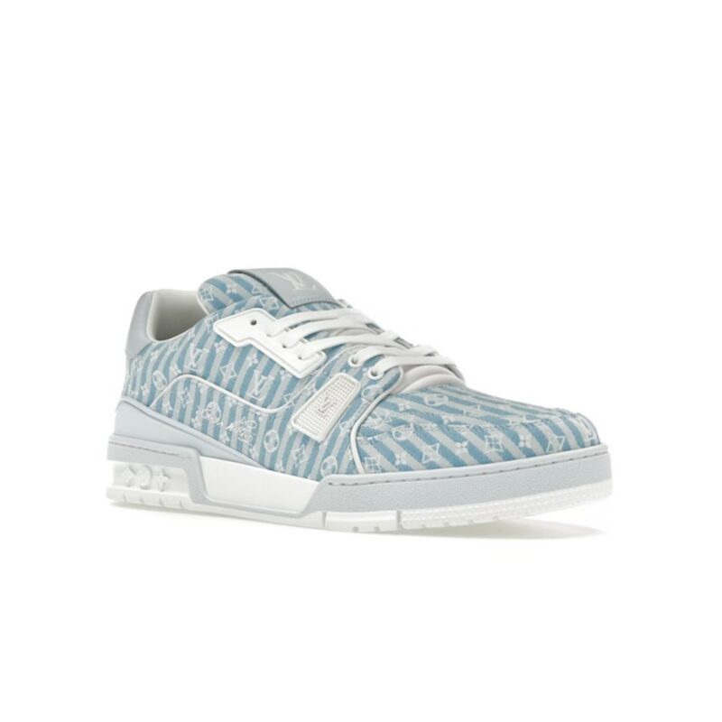 Blue-Stripe-Monogram-2 LV Trainer