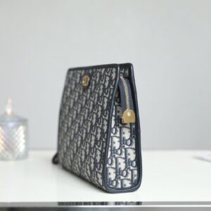 Clutch Dior 30 Montaigne Pouch Canvas Siêu Cấp 26cm