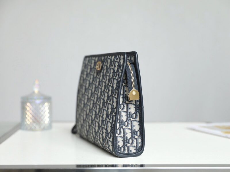 Clutch Dior 30 Montaigne Pouch Canvas Siêu Cấp 26cm