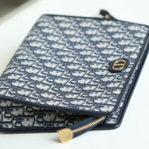 Clutch Dior 30 Montaigne Pouch Canvas Siêu Cấp 26cm