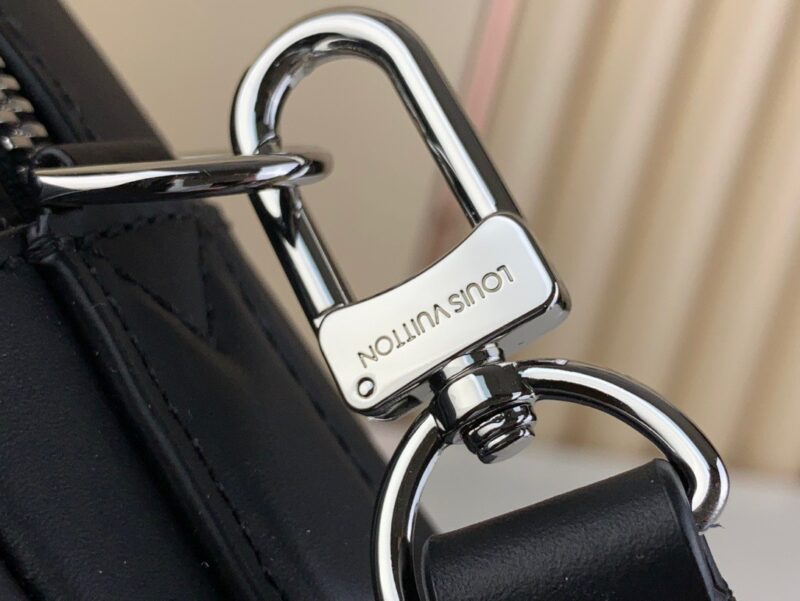 Louis Vuitton LV Clutch Bag Kasai Damier Graphite Black 24cm