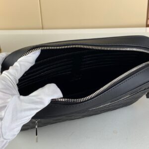 Louis Vuitton LV Clutch Bag Kasai Damier Graphite Black 24cm