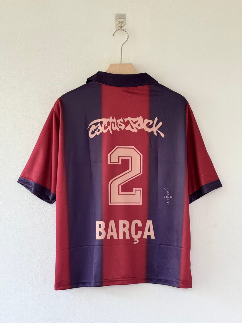 Barça Meets Utopia – FC Barcelona x Travis Scott Cactus Jack Edition Jersey five sleeve
