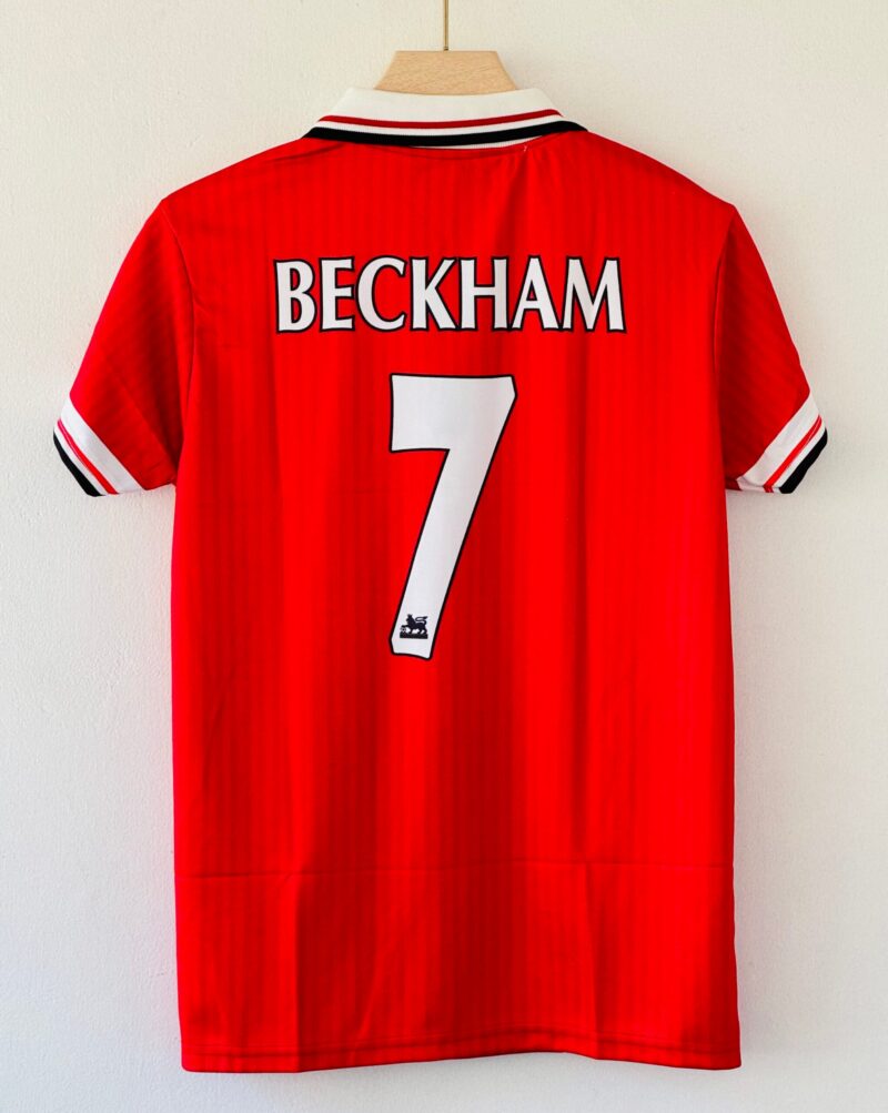 Manchester United 98-99 Beckham #7 Jersey – Iconic Tribute to the Treble-Winning Season