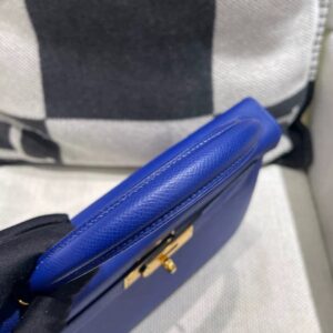 Hermes Kelly 28 Electric Blue Epsom Leather Gold Hardware
