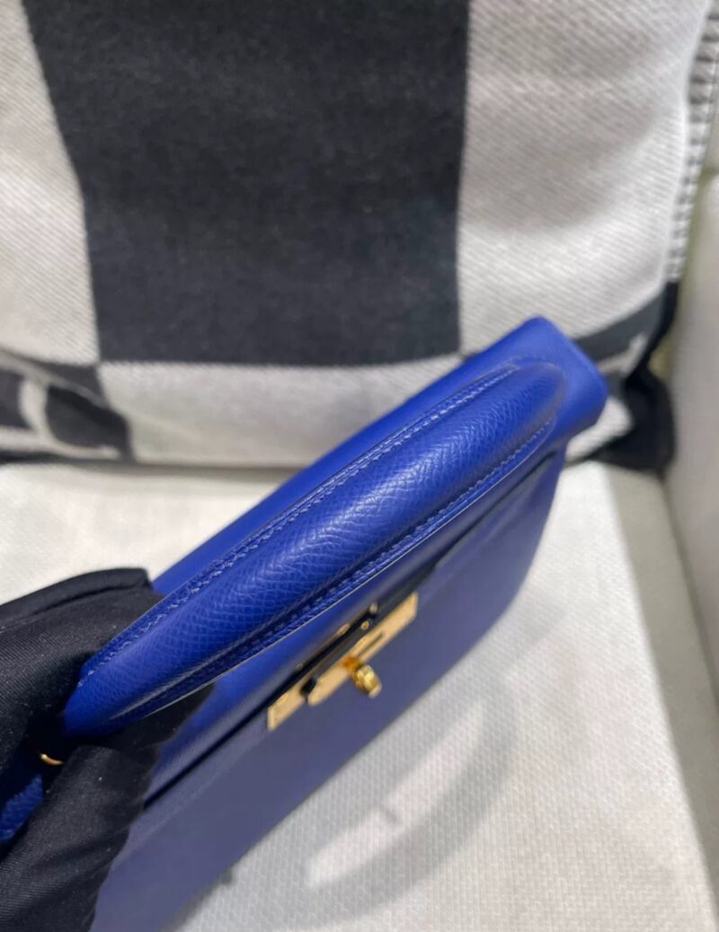 Hermes Kelly 28 Electric Blue Epsom Leather Gold Hardware