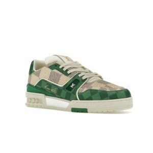 Damier-White-Green-2 Trainer