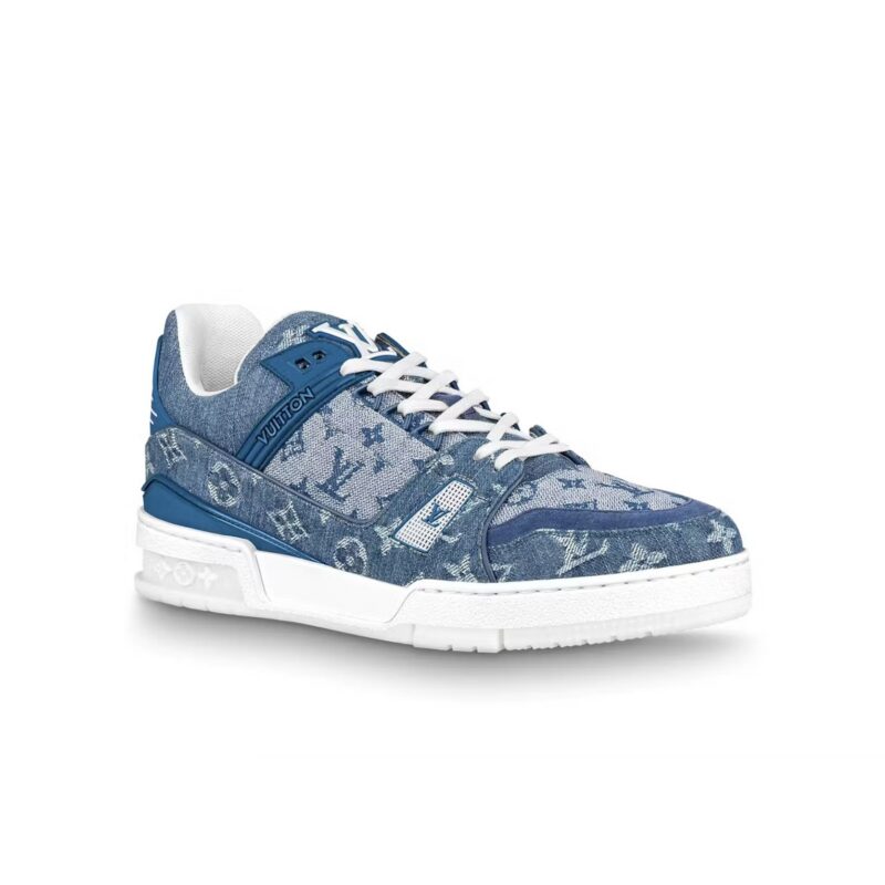 Denim-Monogram-1 Trainer Sneaker