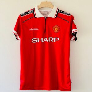 Manchester United 98-99 Beckham #7 Jersey – Iconic Tribute to the Treble-Winning Season